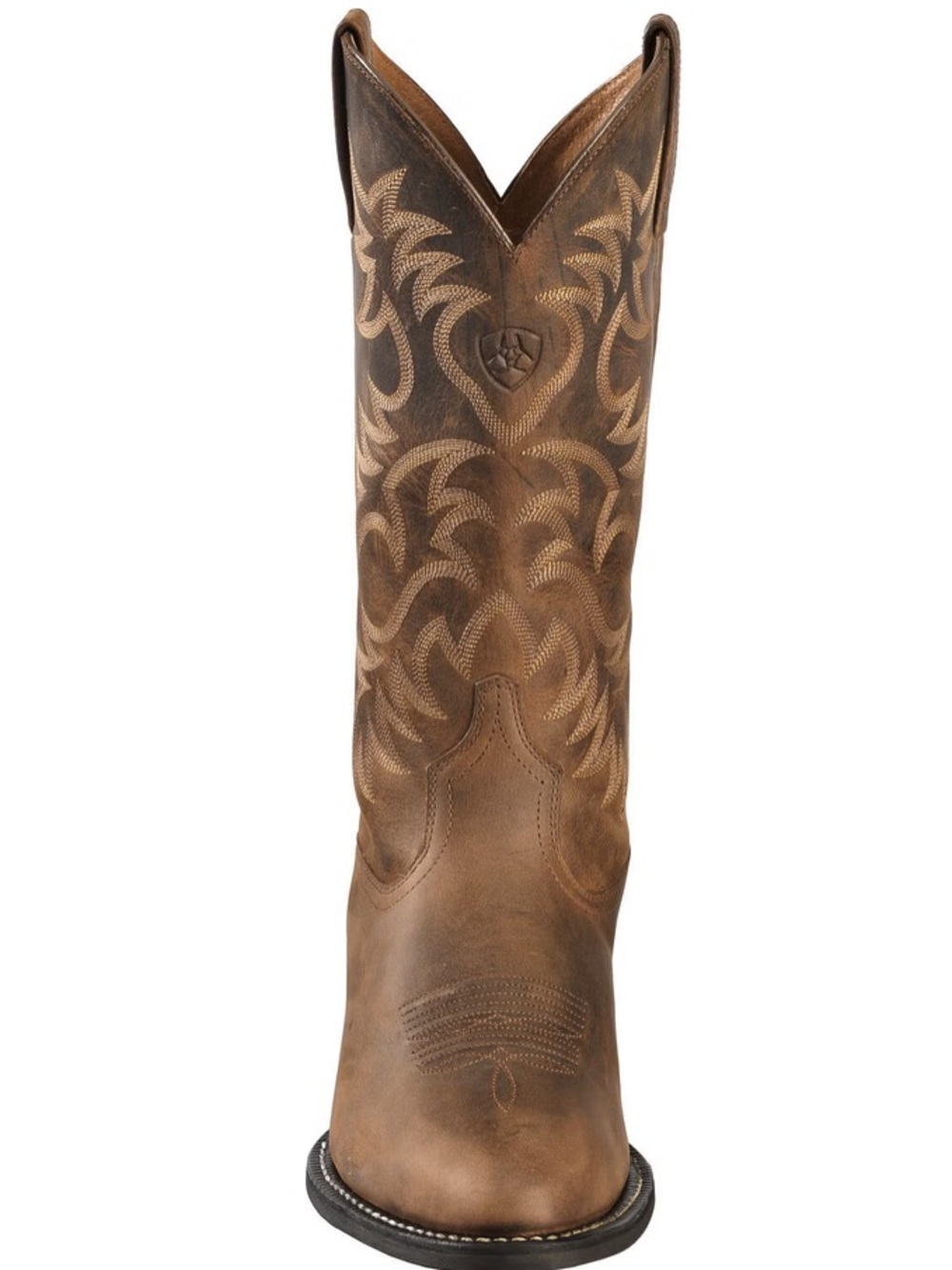 Ariat Tan Leather Western Boots men size 12D cowboy western Distressed Brown - Picture 14 of 15